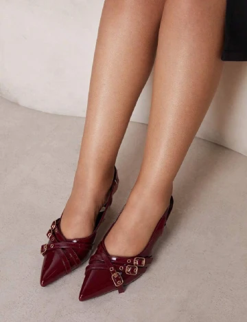 Pantofi SHEIN, visiniu