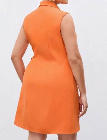 Rochie scurta SHEIN CURVE, portocaliu