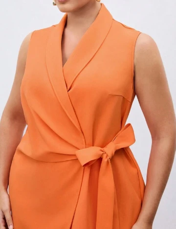 Rochie scurta SHEIN CURVE, portocaliu
