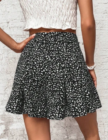 Fusta pantalon SHEIN, negru