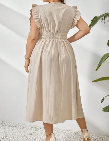 Rochie medie SHEIN CURVE, crem