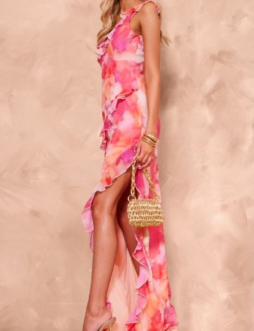 Rochie lunga PRETTYLITTLETHING, mix culori