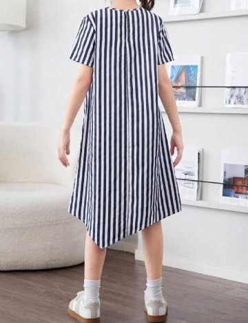Rochie Shein Kids, alb/albastru