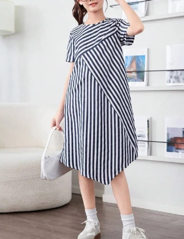 Rochie Shein Kids, alb/albastru