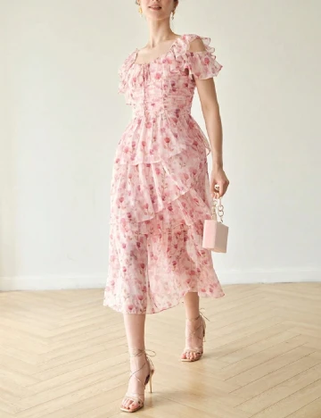 Rochie scurta MOTF, floral print