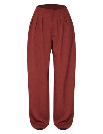 Pantaloni PRETTYLITTLETHING, maro