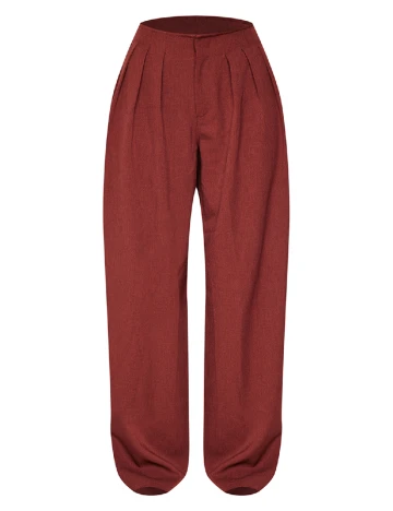Pantaloni PRETTYLITTLETHING, maro
