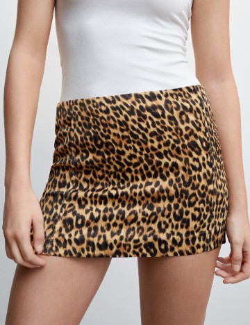 Fusta Mango, animal print