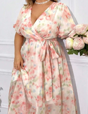 Rochie lunga SHEIN CURVE, mix culori