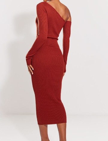Rochie medie PRETTYLITTLETHING, caramiziu
