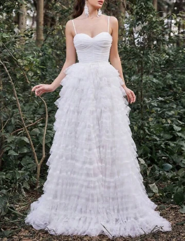 Rochie lunga Faeriesty, alb