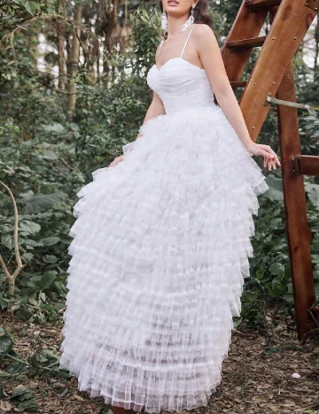 Rochie lunga Faeriesty, alb