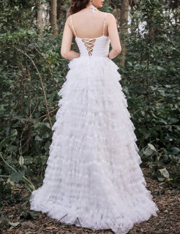 Rochie lunga Faeriesty, alb