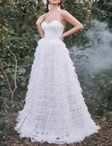 Rochie lunga Faeriesty, alb