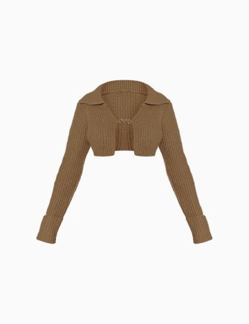 Cardigan PRETTYLITTLETHING, maro