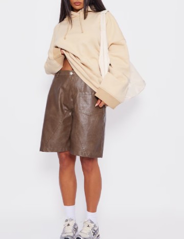 Hanorac PRETTYLITTLETHING, crem