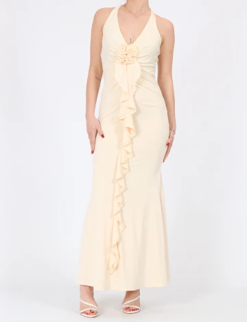 Rochie lunga SHEIN, crem