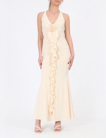 Rochie lunga SHEIN, crem