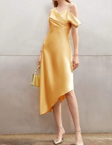 Rochie medie MOTF, galben