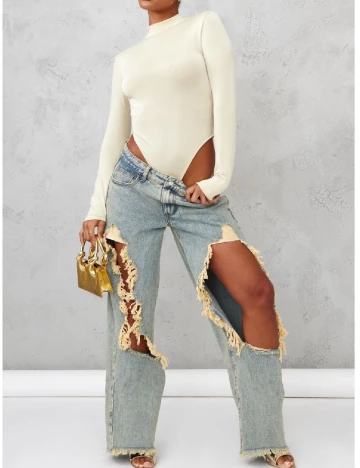 Blugi PRETTYLITTLETHING, albastru