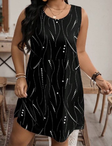Rochie scurta SHEIN CURVE, negru