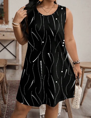 Rochie scurta SHEIN CURVE, negru