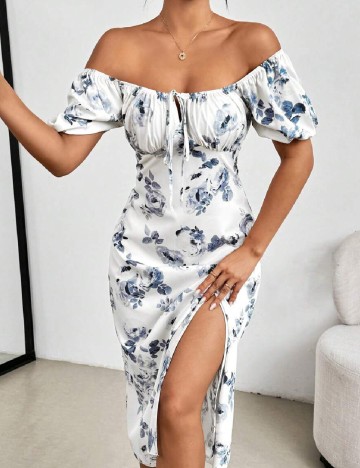 Rochie medie SHEIN, alb