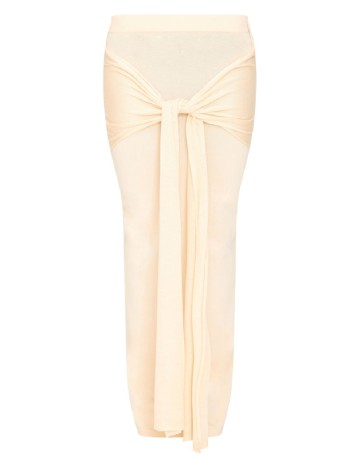 Fusta PRETTYLITTLETHING, crem
