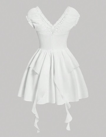 Rochie scurta SHEIN, alb