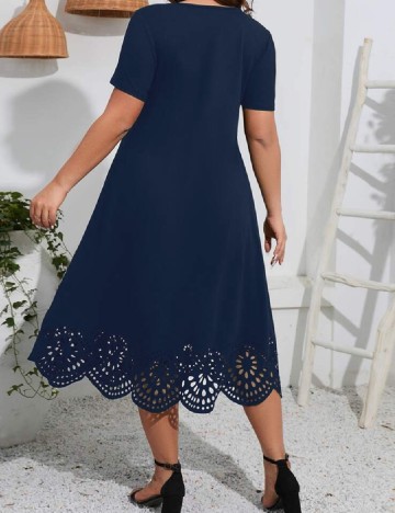 Rochie medie SHEIN CURVE, bleumarin