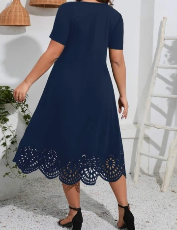 Rochie medie SHEIN CURVE, bleumarin