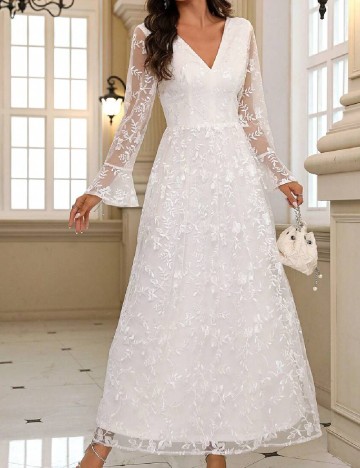 
						Rochie lunga SHEIN, alb