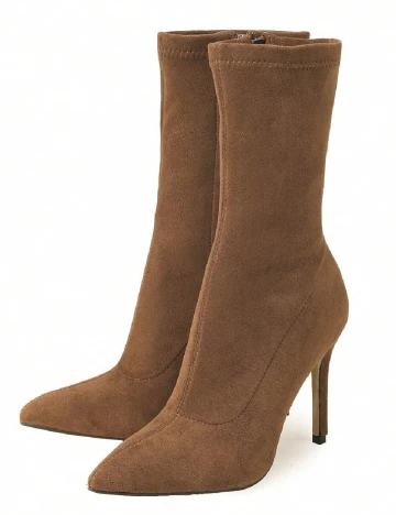 Botine SHEIN, maro