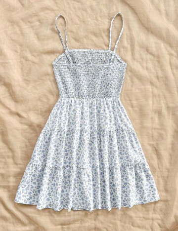 Rochie scurta SHEIN, alb floral