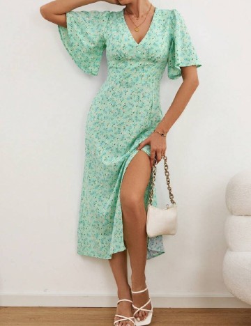 Rochie medie SHEIN, verde