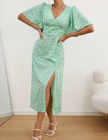 Rochie medie SHEIN, verde
