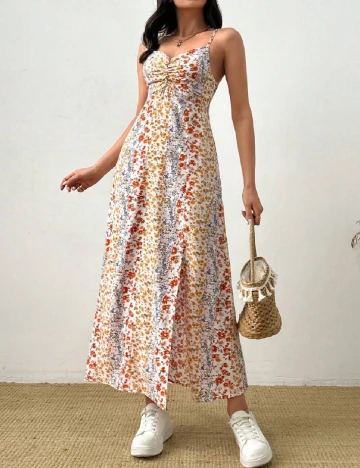 Rochie medie SHEIN, floral print
