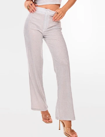Pantaloni PRETTYLITTLETHING, gri
