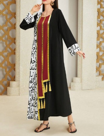 
						Rochie lunga SHEIN, mix culori