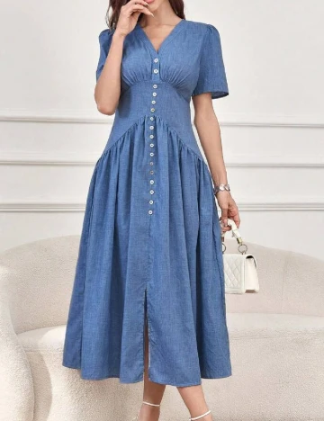 Rochie medie SHEIN, albastru