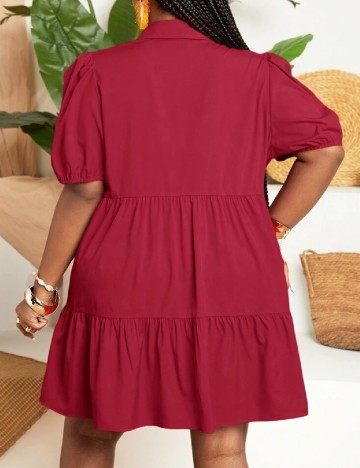 Rochie scurta SHEIN CURVE, rosu