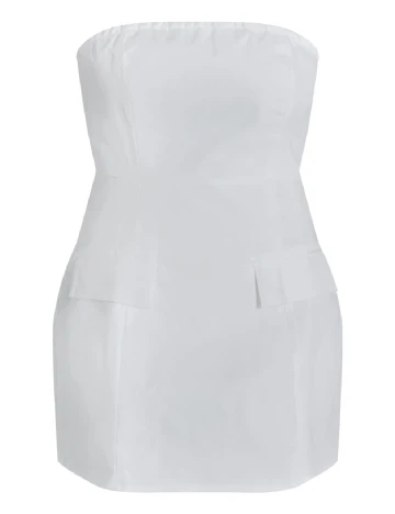 Rochie scurta PRETTYLITTLETHING, alb