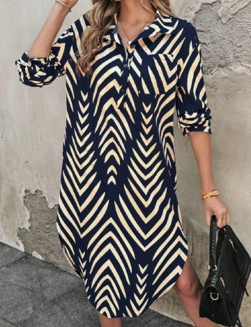 Rochie medie SHEIN, bleumarin