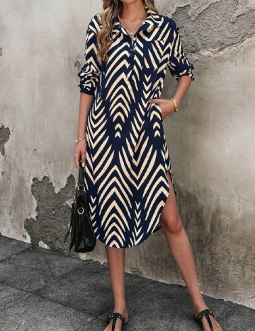 Rochie medie SHEIN, bleumarin