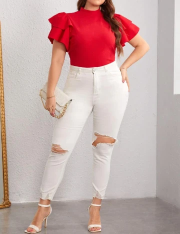 Bluza SHEIN CURVE, rosu Rosu