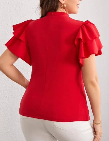Bluza SHEIN CURVE, rosu Rosu
