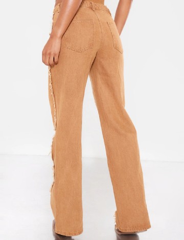 Blugi PRETTYLITTLETHING, maro