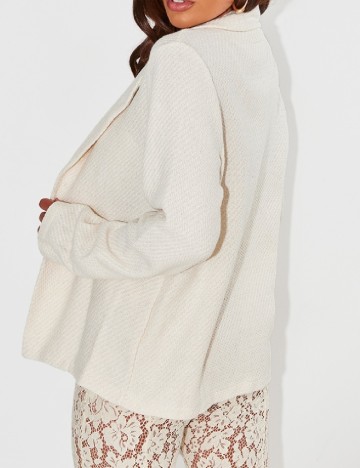 Blazer PRETTYLITTLETHING, ecru