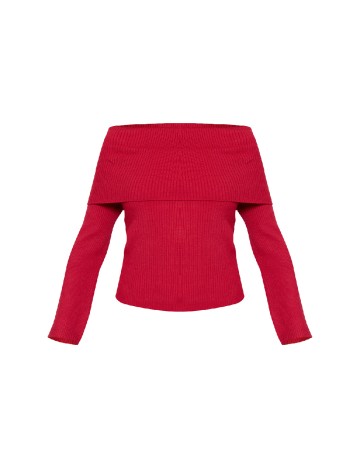 Pulover PRETTYLITTLETHING, rosu