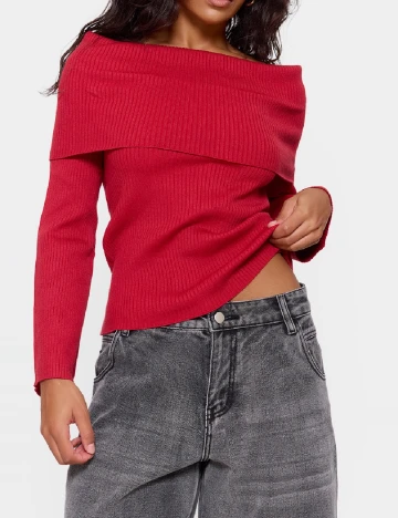 Pulover PRETTYLITTLETHING, rosu